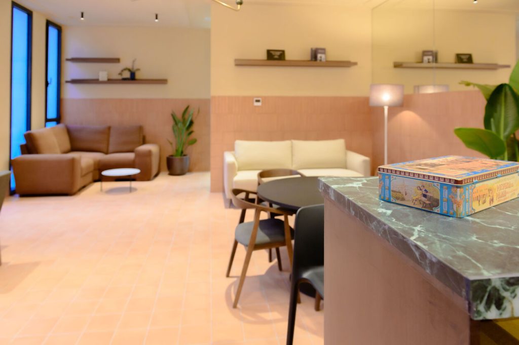 espacio común cafetería